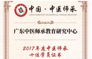 中医师承2017年度十佳学员风采展示（二）